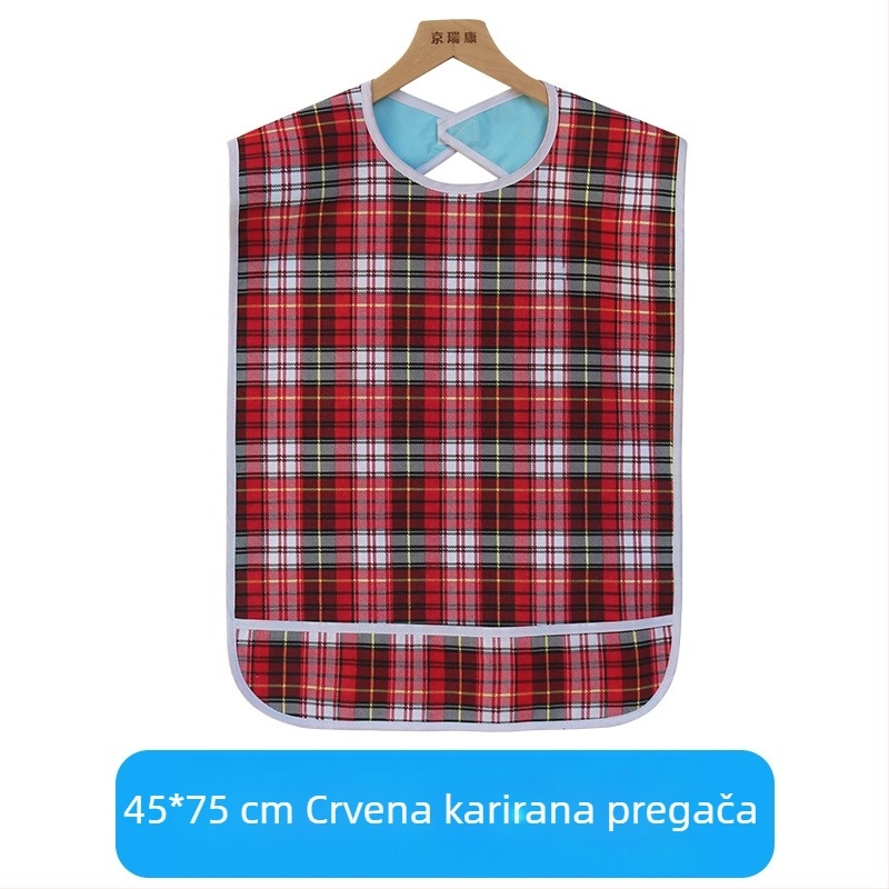Dječja presvlačila za jelo - Kockasti uzorak, Tarpaulin tkanina s pamukom + PVC vodootporna, Vodootporna i otporna na prljavštinu