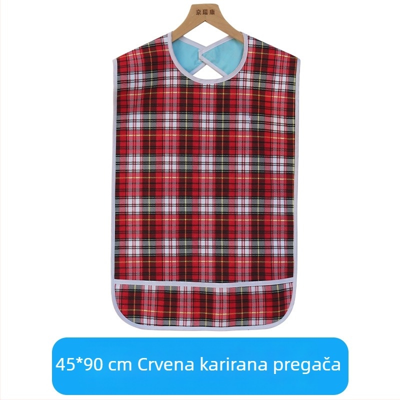 Dječja presvlačila za jelo - Kockasti uzorak, Tarpaulin tkanina s pamukom + PVC vodootporna, Vodootporna i otporna na prljavštinu