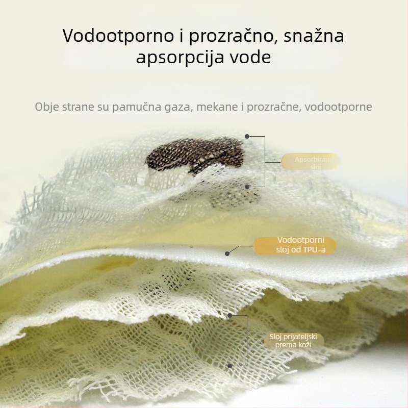 Langbonnier Dječja ubrus za ispiranje usta i četkanje zubi, 95% pamuk, unisex, upija, za novorođenčad 0–12 mjeseci