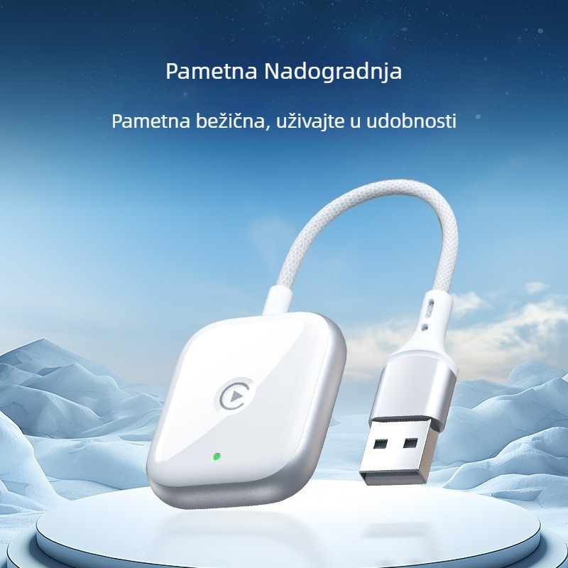 Bežična USB CarPlay auto kutija AF1313 za iPhone i Android, dvostruko jezgreni CPU, 2GB RAM, 16GB ROM, Linux