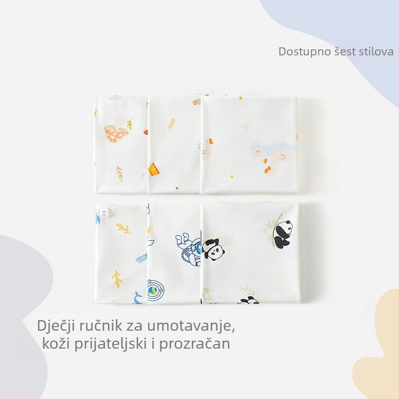 Zavijanje za novorođenčad od 100% pamuka, sve sezone, uzorak životinja/crtani likovi, Sigurnosna Klasa A