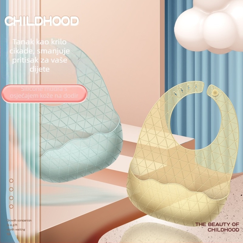 Dječji hranilni presvlačnik – silikon visokokvalitetan, vodootporan i otporan na mrlje, za novorođenčad i djecu (0–3 god.), karirani ili jednobojni uzorak