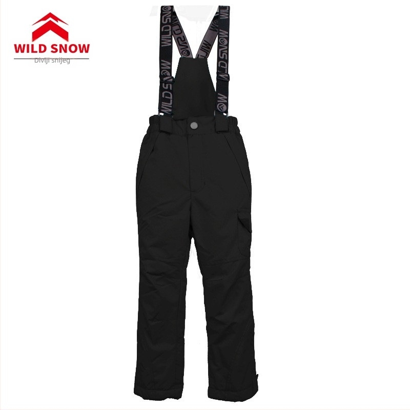 Dječje skijaške hlače s naramenicama – prozračne, tople, vodootporne, otporne na vjetar (Model PYP6)