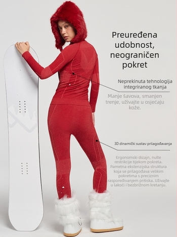 Ženski brzoschnući set za zimu, proljetje i jesen: vjetrootporan, odvodi vlagu, tkanina pamuk–vuna