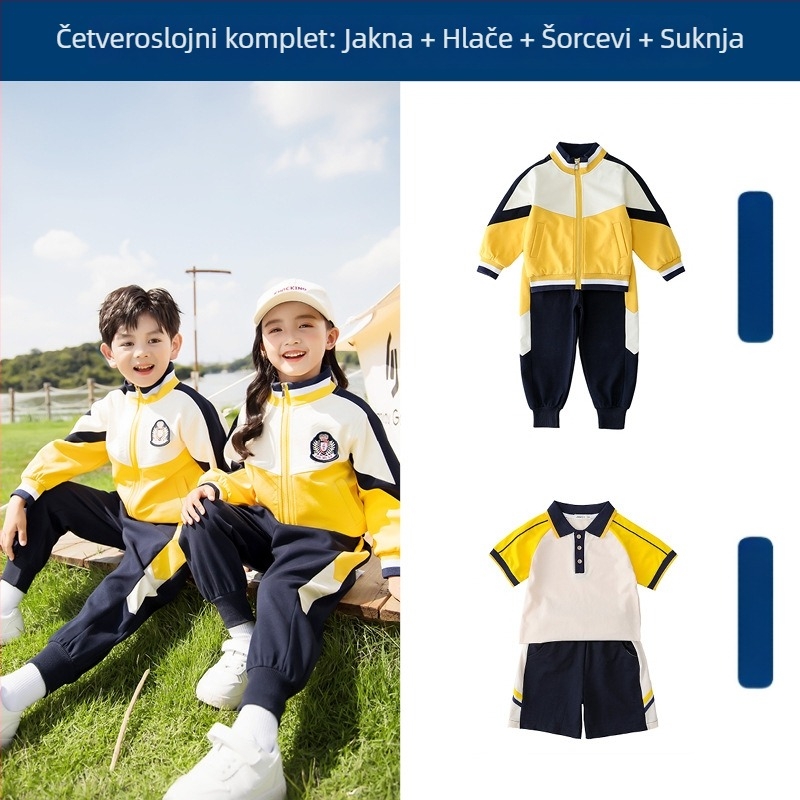 Less Star Clothing: Trokomponentni školski uniformni set za djecu – unisex, ležerni stil, 95% pamuk, zatvarač, za cijelu godinu, za djecu 8+ godina (visina iznad 140 cm)