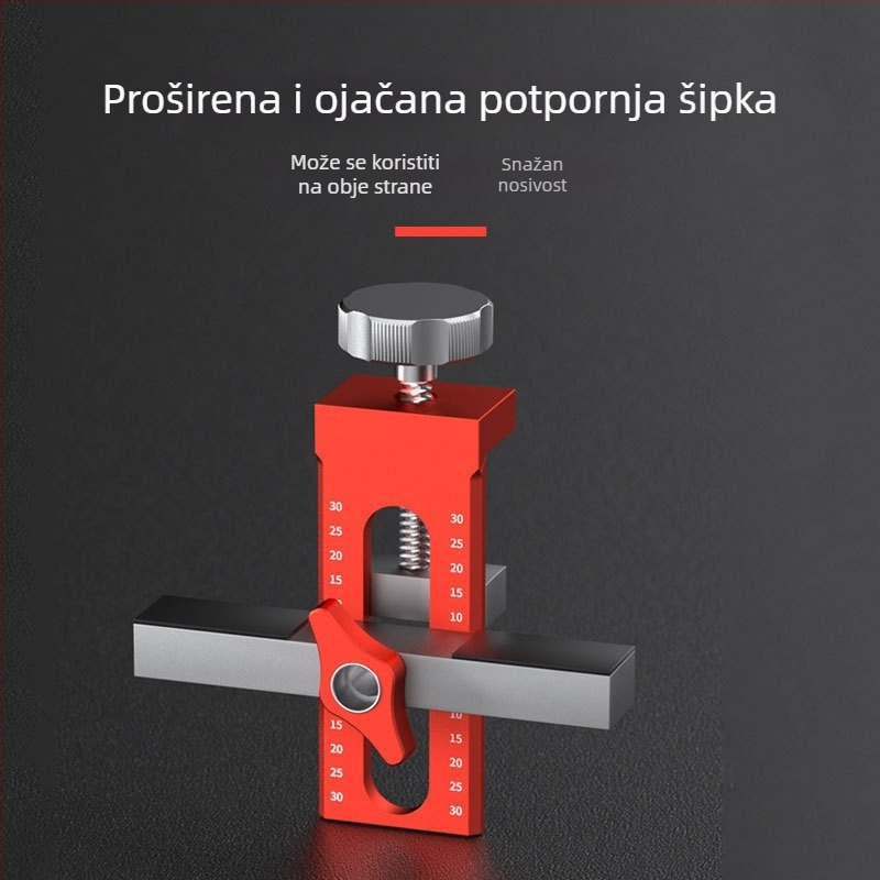 Višenamjenski stezni alat za ugradnju vrata garderobe od aluminijske legure | drvodjelstvo, kućna upotreba, 1 komplet