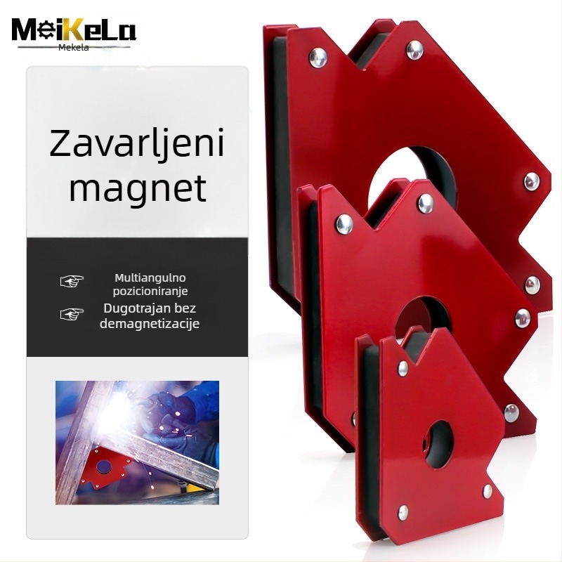 Magnetski držač za zavarivanje — Teški čelični držač, kapacitet 25/50/75 lbs, Mekla, 1 komplet