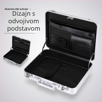 Aluminijska kutija za alat s kodnom zaključavanjem, prenosna, s odvojivom unutarnjom presvlakom, otporna na padove i udarce