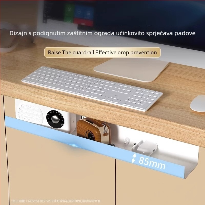 Organizator kablova ispod stola — plastični, moderan minimalistički stil (Materijal: plastika; Stil: moderni minimalistički; Pušten na tržište: 2025; Prostor za pohranu: radna ploha, dnevni boravak; Marka: Friendly)