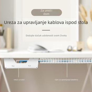 Držač za upravljanje kabelima ispod stola, PE materijal, moderan minimalistički stil, stolno skladištenje, model oedh006, lansiran 2024