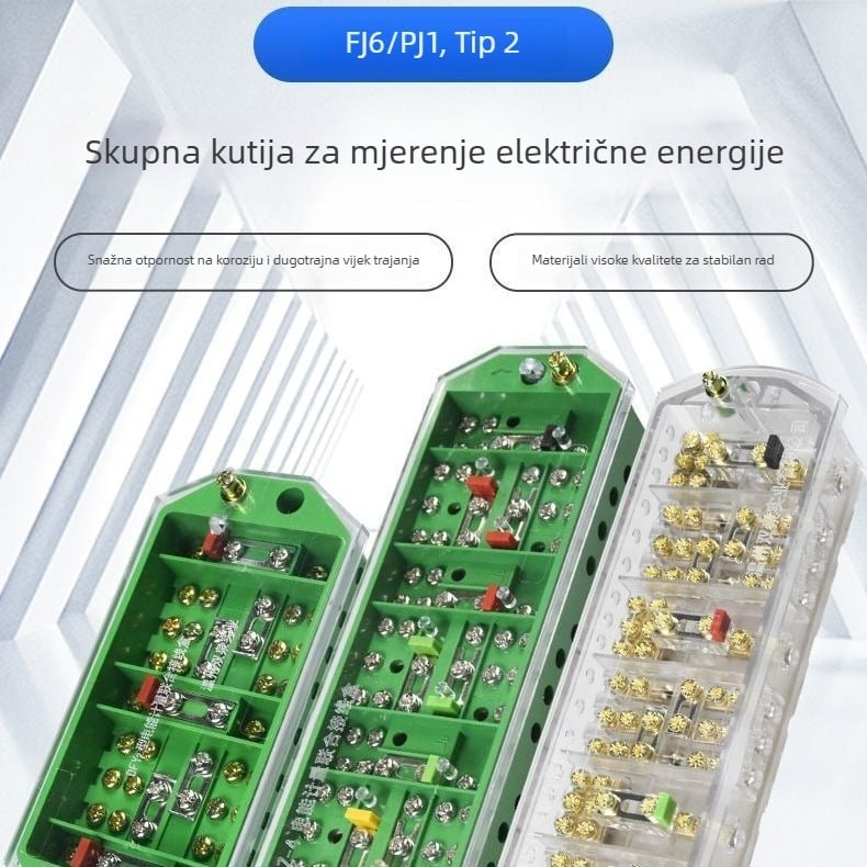 FJ6/DFY1 Kutija za kabelski razvod od čistog bakra s mjerenjem energije i integriranim terminalnim blokom