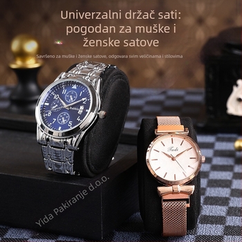 Kutija za navijanje satova za dva sata — automatska, tiha, ručna izrada, PU koža + MDF, marka Yida
