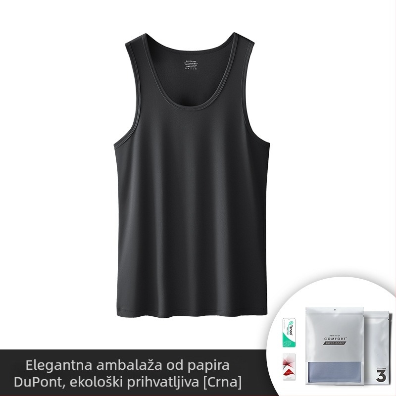 Muški tank top bez rukava od Ice Silk Modal — tanak, za sport