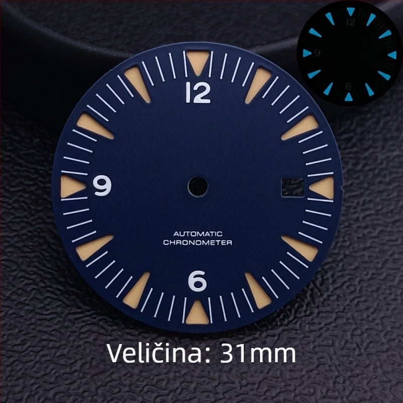 Modifikacija sata: kućište od nehrđajućeg čelika u stilu Seamaster za mehanički mehanizam 8215, širina lug 20 mm