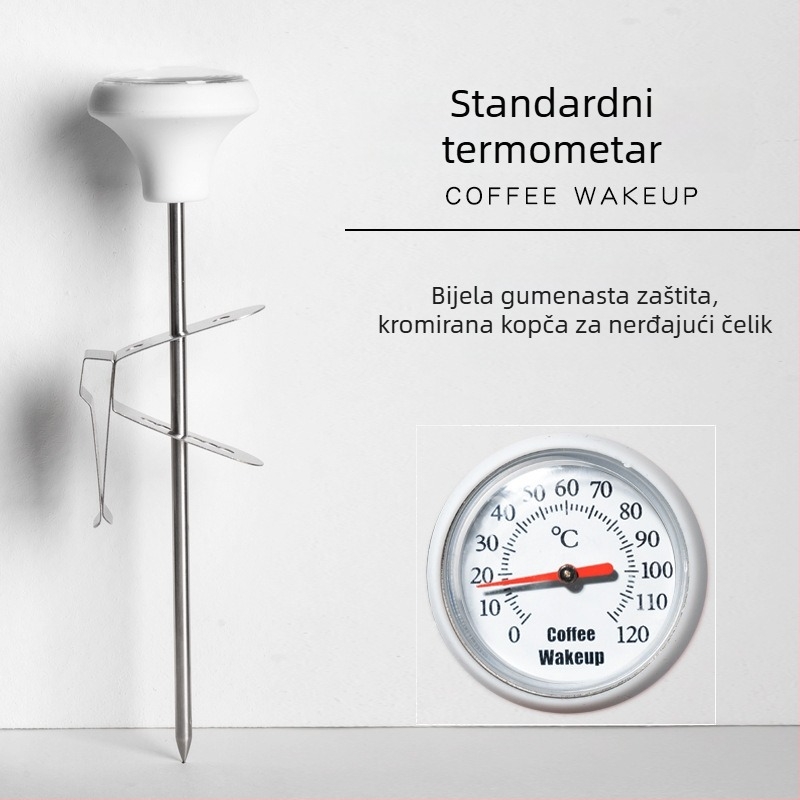 Klip-on termometar za kavu za pour-over – plastično kućište, sonda, moderan stil