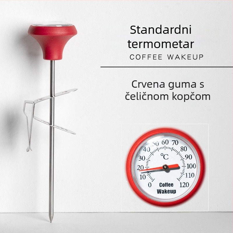 Klip-on termometar za kavu za pour-over – plastično kućište, sonda, moderan stil
