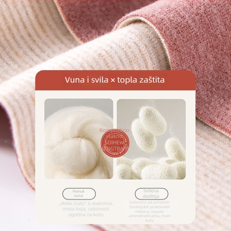 Topli set trudničkog donjeg rublja s mogućnošću dojenja, debeli postporođajni noćni komad za jesen i zimu