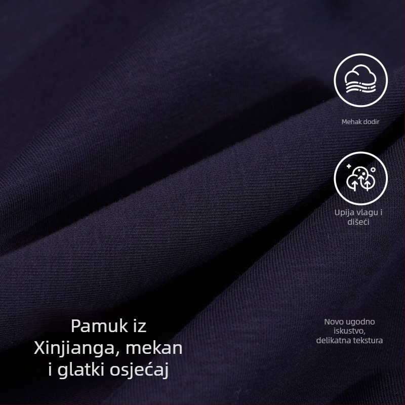 Trudničke široke hlače od pamuka, s opuštenim krojem, jesen 2025