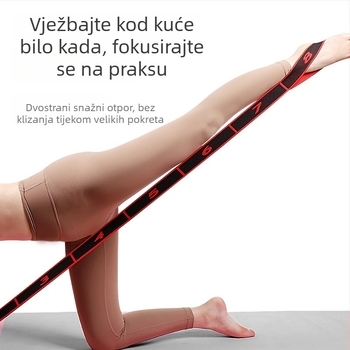 Yoga elastični pojas Three Brahma – poliester, pojas za jogu za trčanje i fitness, pomoć jogi