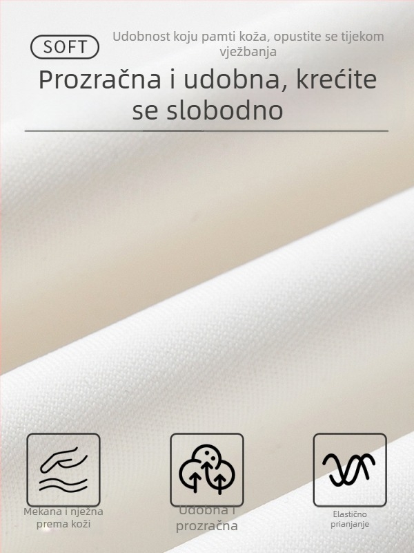Ženska majica s V izrezom, kratki rukavi, plisirane ramene, uski kroj, za proljeće i ljeto