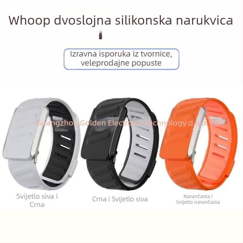Whoop 4.0 silikonska narukvica, zatvaranje jednim petljom, 9 g, prilagodljiva veličina sučelja