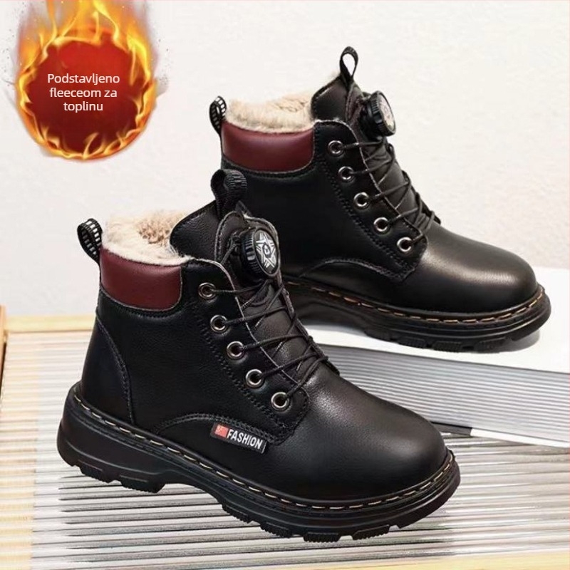 Muške Martin gležnjače za dječake, zimske gležnjače s fleece podstavom, gornji dio od mikrovlakana, EVA potplat, za uzrast 1-3 godine