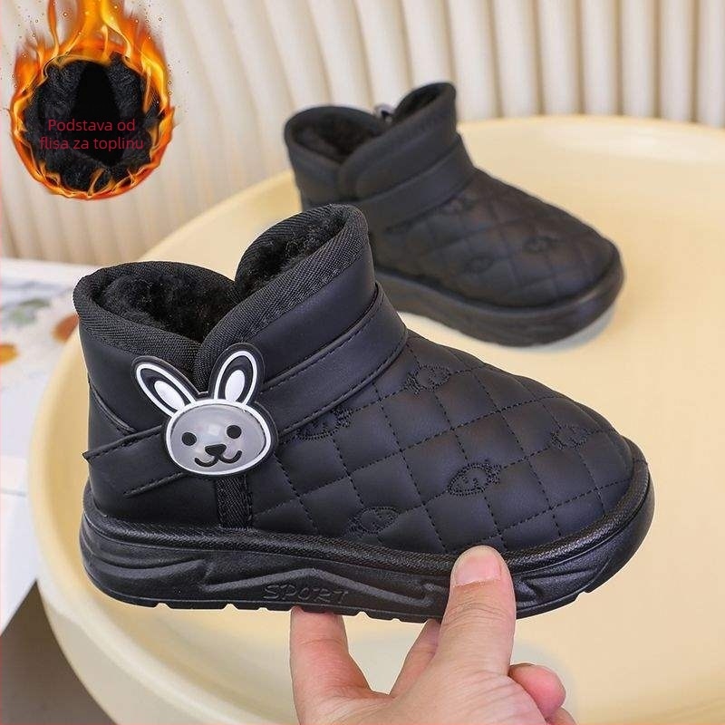 Čizme za gležanj s PU gornjim dijelom, za dječake, uzrast 1–3 godine, zimske čizme