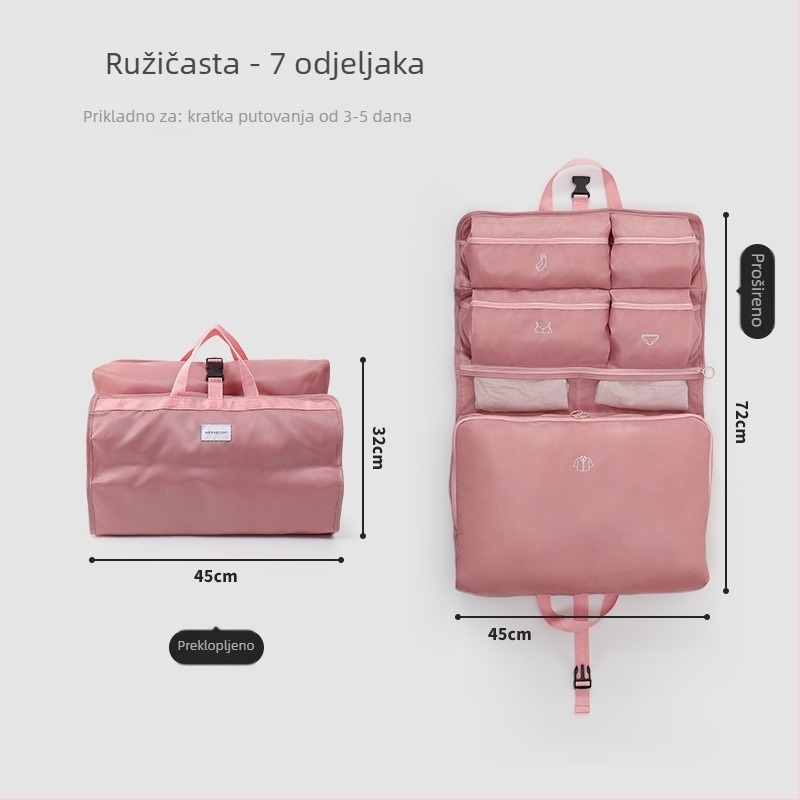 Daidweil kubični viseći organizator za skladištenje, za putovanja i kućnu upotrebu, model 250828, poliester, za organiziranje
