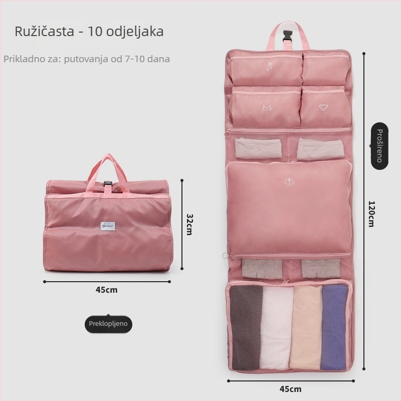Daidweil kubični viseći organizator za skladištenje, za putovanja i kućnu upotrebu, model 250828, poliester, za organiziranje