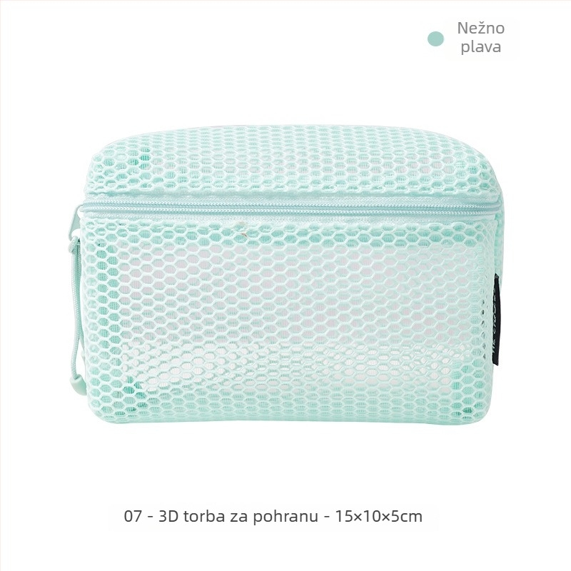 Dopamine 3D mrežasta kozmetička torbica za žene, prenosni putni organizator kozmetike, prozirna skladišna torbica