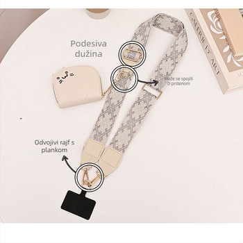 Tip proizvoda: Remen za torbu/rameni; Materijal: Poliester; Funkcije: Otpornost na habanje; Smanjenje opterećenja; Stil: Gradska jednostavnost