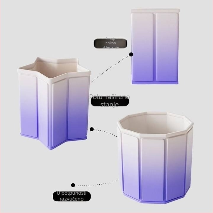 Sklopiva kadа za kupanje od vodonepropusnog platna, za kućnu upotrebu, ojačana konstrukcija, bez montaže, za odrasle