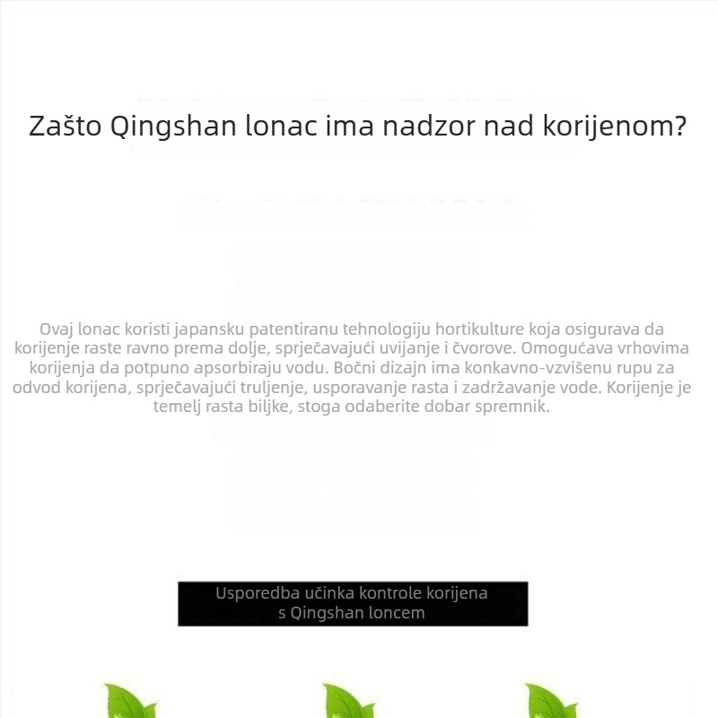 Kontejner za kontrolu korijena, smola, prozračan, za pod, jednostavan stil