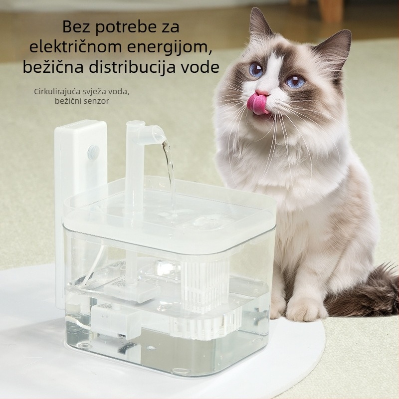 Posuda za vodu za mačke s automatskim kruženjem, plastična, Flower Season