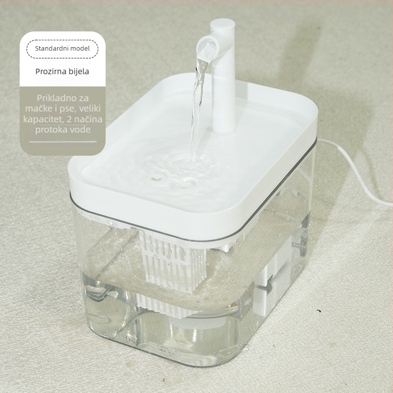 Posuda za vodu za mačke s automatskim kruženjem, plastična, Flower Season