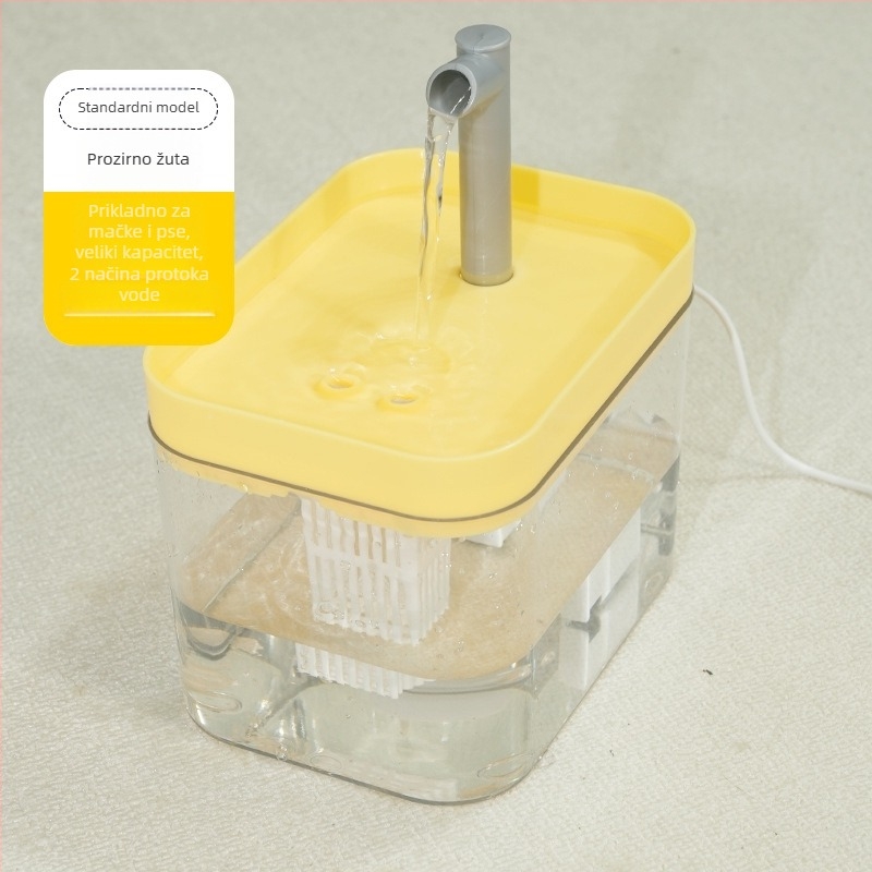 Posuda za vodu za mačke s automatskim kruženjem, plastična, Flower Season