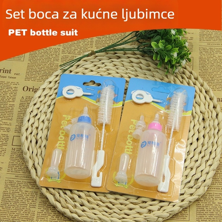 Set boca za hranjenje kućnih ljubimaca — silikon, za mačke, dodaci za kućne ljubimce