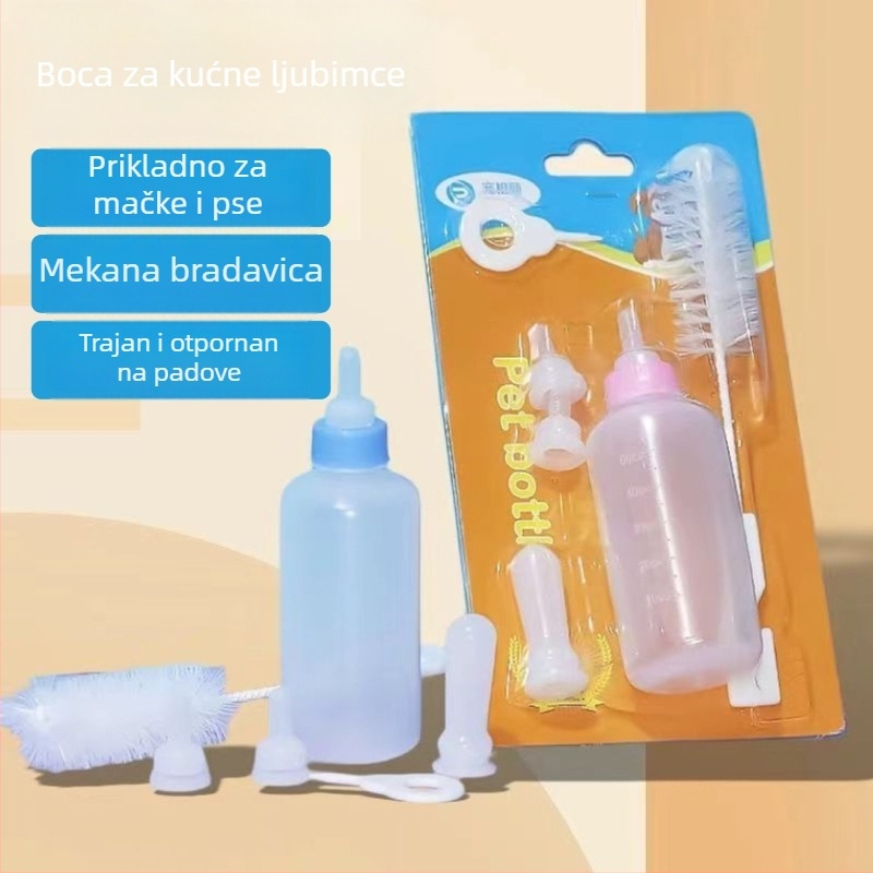 Set boca za hranjenje kućnih ljubimaca — silikon, za mačke, dodaci za kućne ljubimce