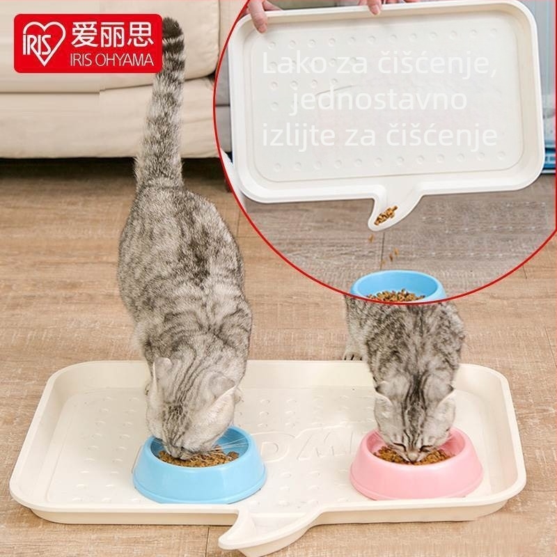 Posuda za hranu kućnih ljubimaca za pse i mačke – neprosipna podloga za prehranu, vodootporna podloga za zdjelicu mačke, PP materijal, brend Alice