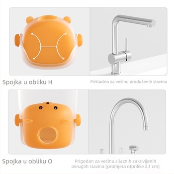 Proširivač slavine za djecu - Cartoon serija, silikon materijal, lansiranje proljeće 2025
