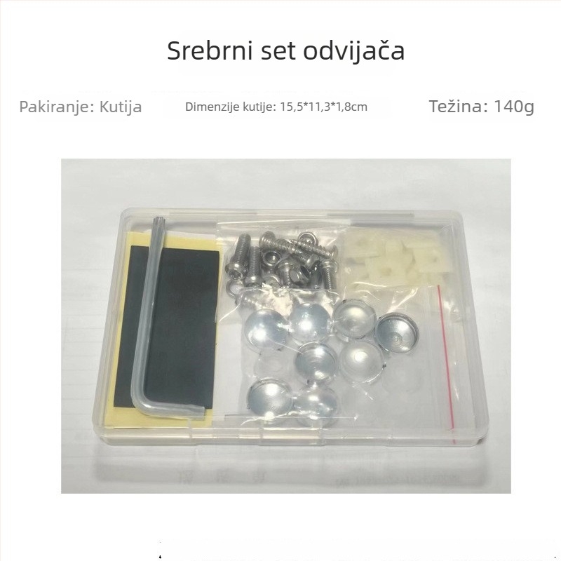 US-standard komplet vijaka za registarsku pločicu, Ruby Darth, nehrđajući čelik, protiv krađe, protiv korozije