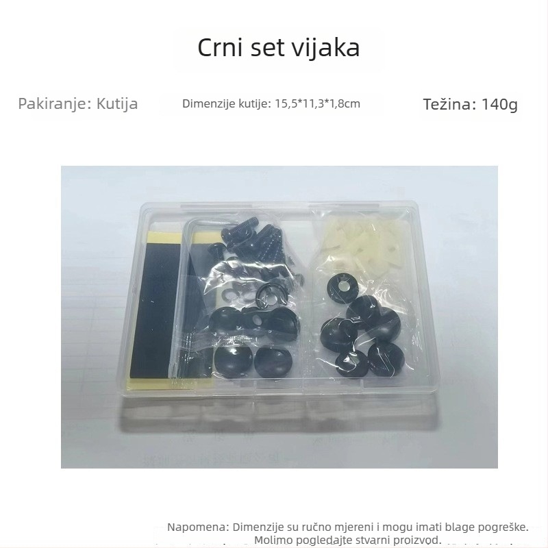 US-standard komplet vijaka za registarsku pločicu, Ruby Darth, nehrđajući čelik, protiv krađe, protiv korozije