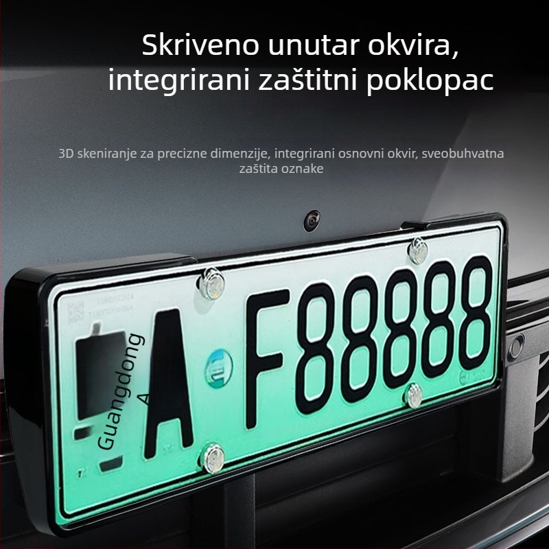 Okvir za registarske pločice Wenjie M9 – potpuno pokriće zaštite, ABS, model 000, Ziwoqi