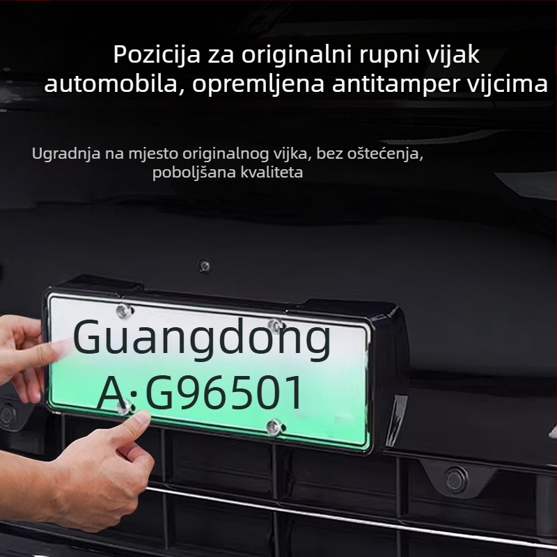 Okvir za registarske pločice Wenjie M9 – potpuno pokriće zaštite, ABS, model 000, Ziwoqi