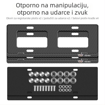 Cadillac okvir za registarsku pločicu, aluminijska legura, model 3608, dio broj 26, kompatibilan s XT4 XT5 XT6 CT4 CT5