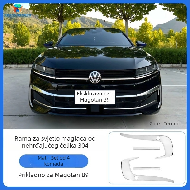 Dekorativna traka za svjetla za maglu i okvir prednjeg dijela Magotan B9, modeli 2024–2025, prilagodljiv