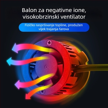 Automobilske LED lampe za prednja svjetla – 50W, 12V, 35000 lm, IP68, aluminijska legura