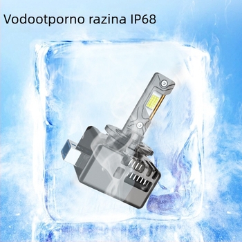 LED prednja svjetla za automobile s projectorom, kompatibilna s D1S-D5S, 100W, 7500LM, 9-40V, IP68