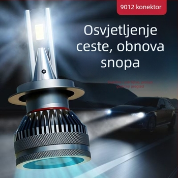 LED automobilska svjetla s laserom, ultraljepša, kompatibilna s H1/H4/H7/11/9005/12, visoki i niski snop