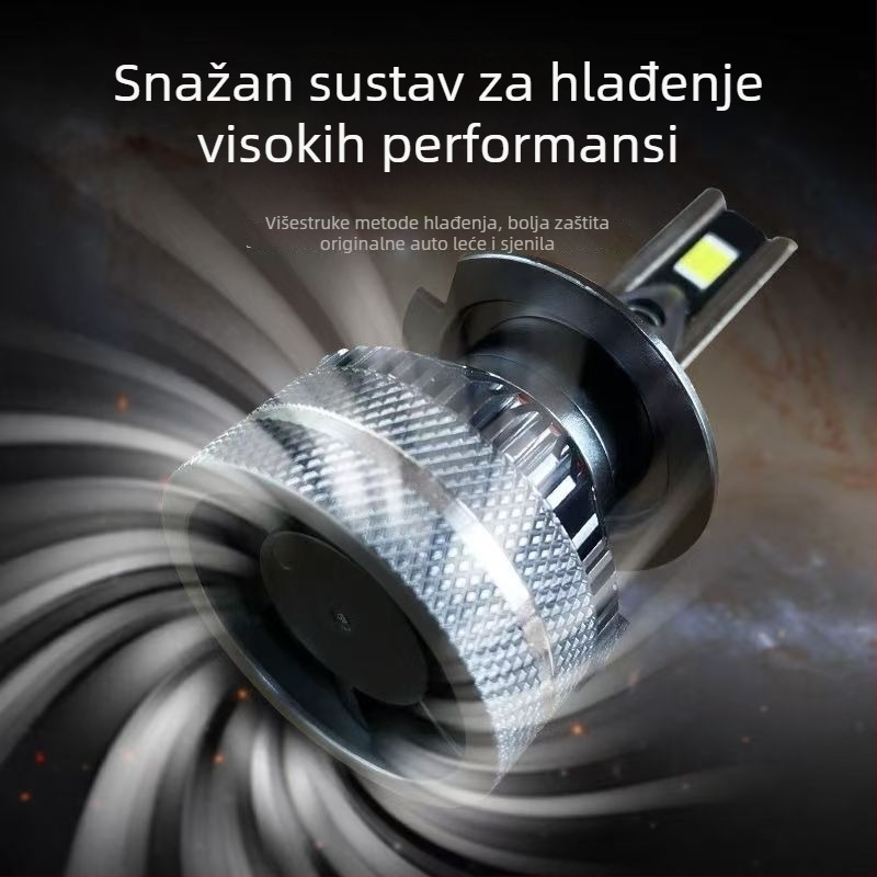 LED automobilska svjetla s laserom, ultraljepša, kompatibilna s H1/H4/H7/11/9005/12, visoki i niski snop